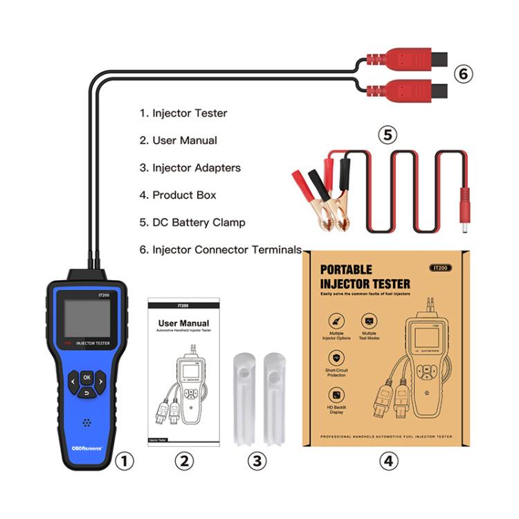 OBDResource Comprobador Doble Cabezal Inyectores 5V/12V