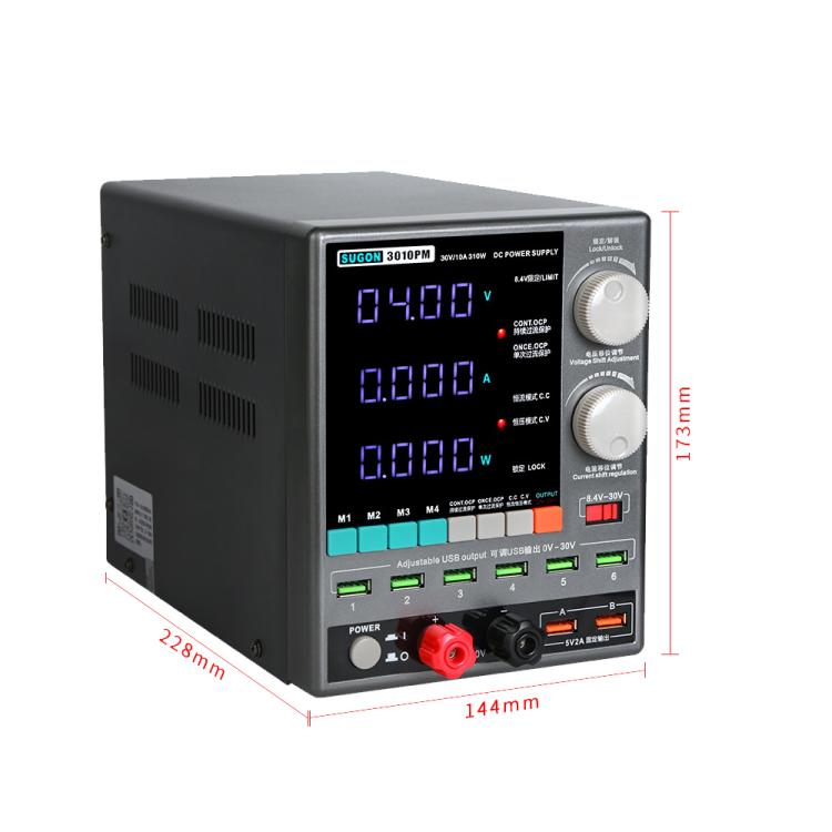 Sugon 3010PM Medidor De Potencia Para Reparación De Teléfonos Con Pantalla LCD