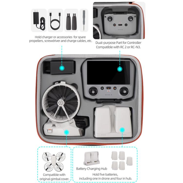 Sunnylife FP-B958 Drone Bolsa Vlog Protectora Para DJI Flip