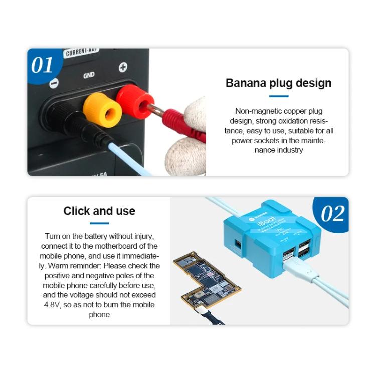 VoltPro V5B Android 5V Cable de Prueba Salida Constante