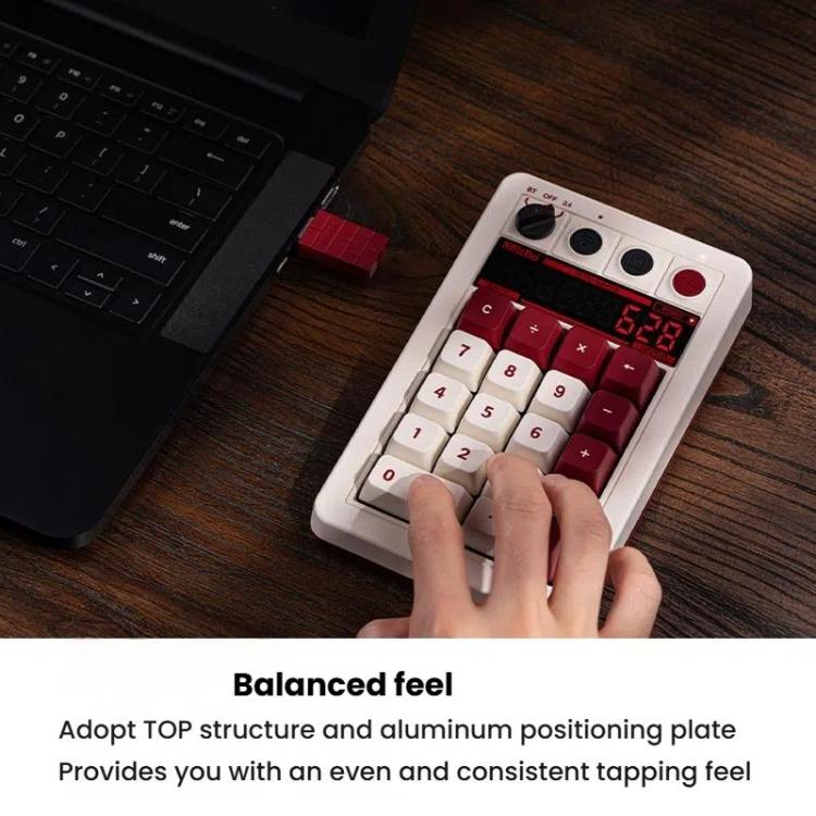 8BitDo Retro18 Teclado Numérico Mecánico Conexión Trimodo Bluetooth 2,4G USB-C