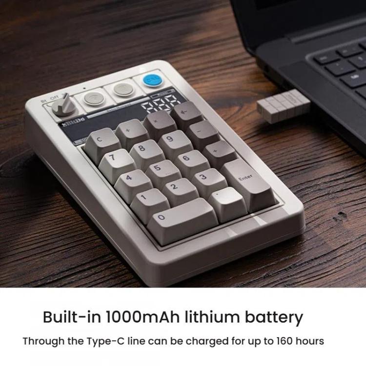 8BitDo Retro18 Teclado Numérico Mecánico Conexión Trimodo Bluetooth 2,4G USB-C