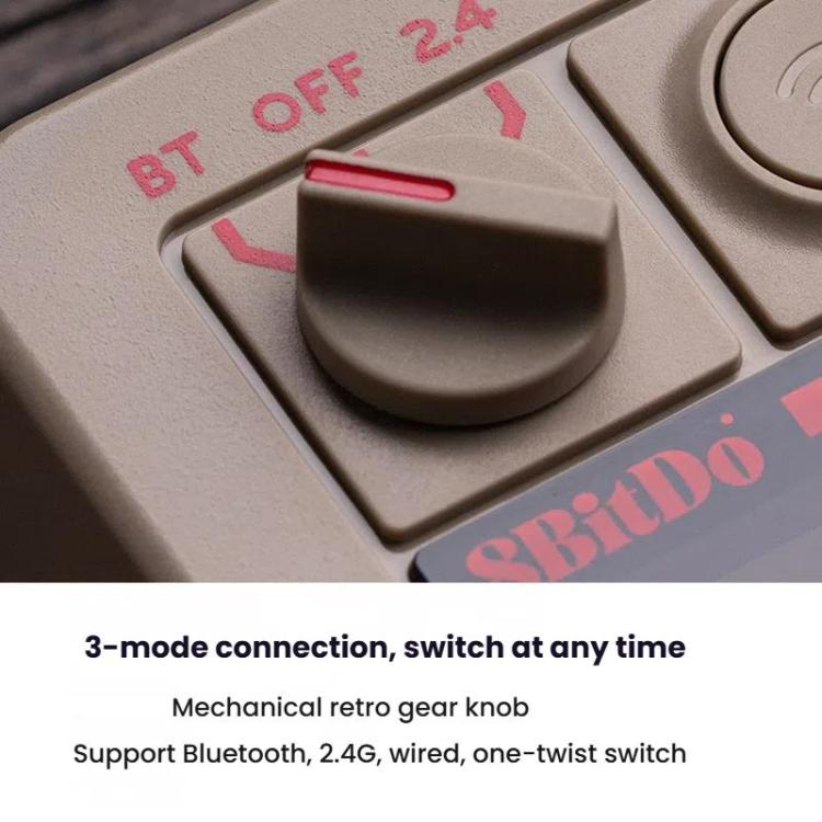8BitDo Retro18 Teclado Numérico Mecánico Conexión Trimodo Bluetooth 2,4G USB-C