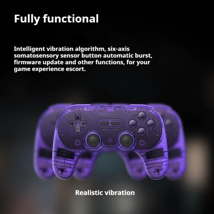 8BitDo Pro2 Retro Hall Gamepad Bluetooth Translúcido Nuevo
