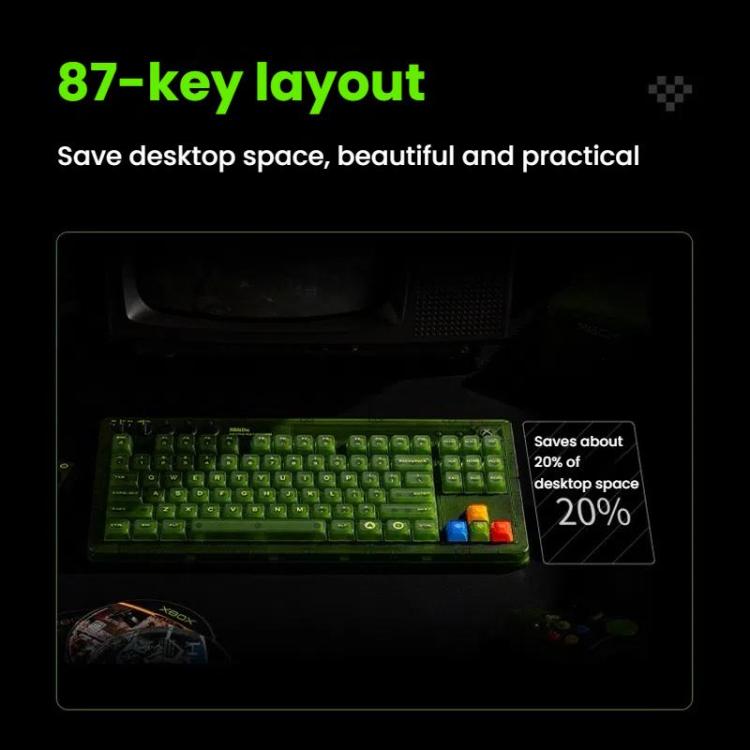 8BitDo Retro87 Teclado Mecánico Iluminación RGB Retro Ideal Para Escritorio