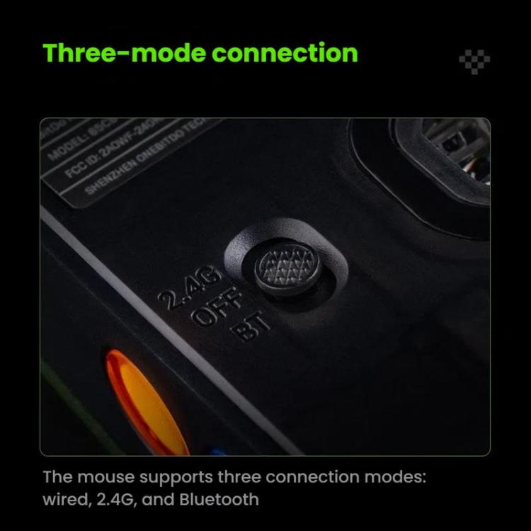 8BitDo Retro R8 Ratón Inalámbrico Bluetooth Base Carga
