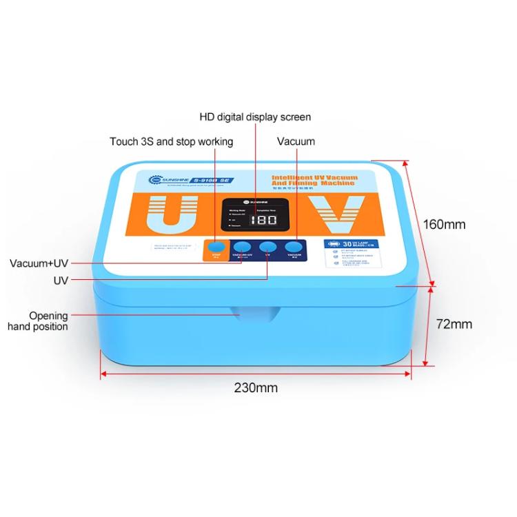 LumiVac Laminadora Al Vacío UV Curado 30Lámparas 365/395nm