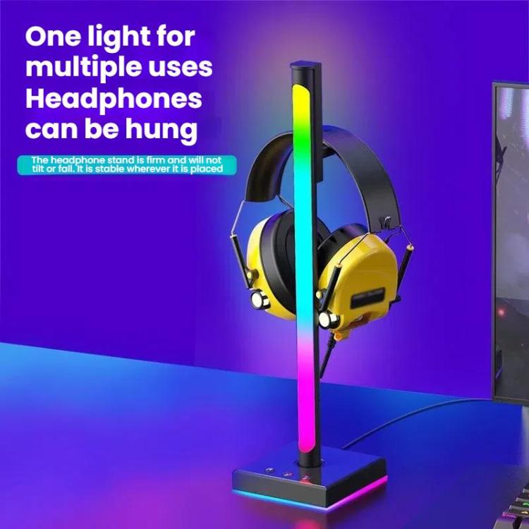 Ajazz ABL190 Soporte Auriculares Luz Ambiental RGB Sonora