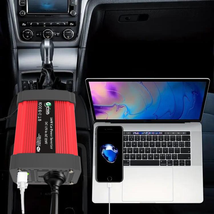 Gurxun 300W Inversor De Coche Onda Cuadrada USB Type-C