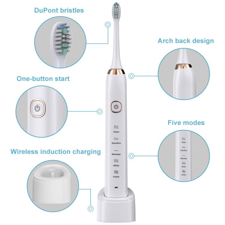 Sarmocare S100 Cepillo de dientes eléctrico sónico IPX7