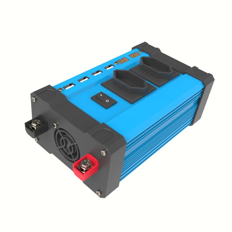 Gurxun Inversor Onda Cuadrada Modificado LCD 220V CA
