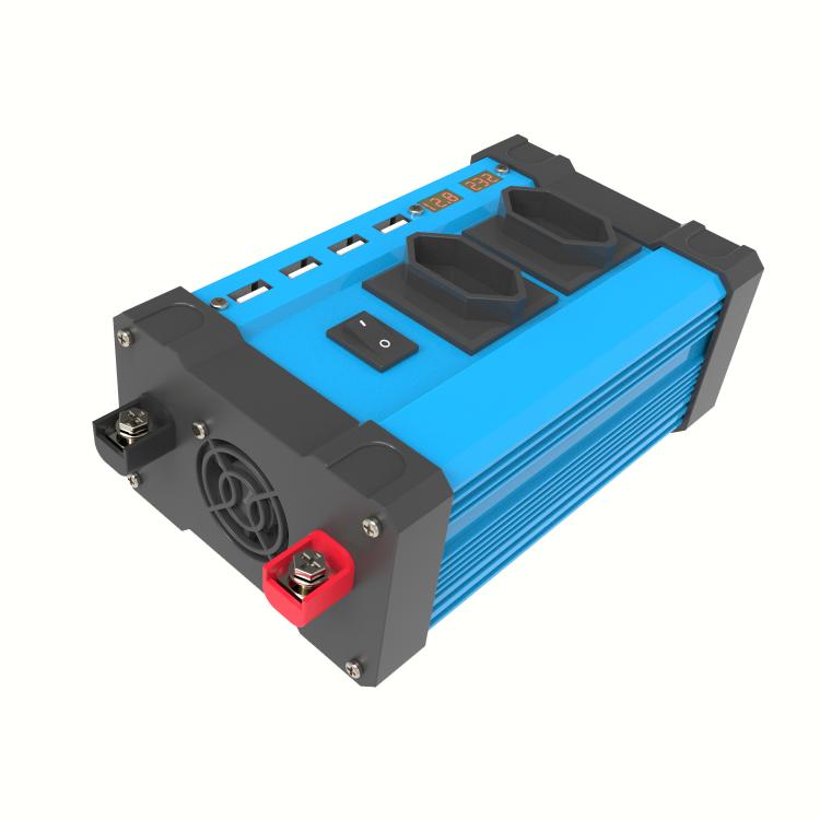 Gurxun Inversor Onda Cuadrada Modificado LCD 220V CA