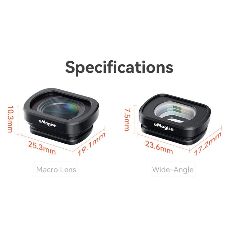 AMagisn DJI Pocket 3 Accesorios Filtro Magnético Angular
