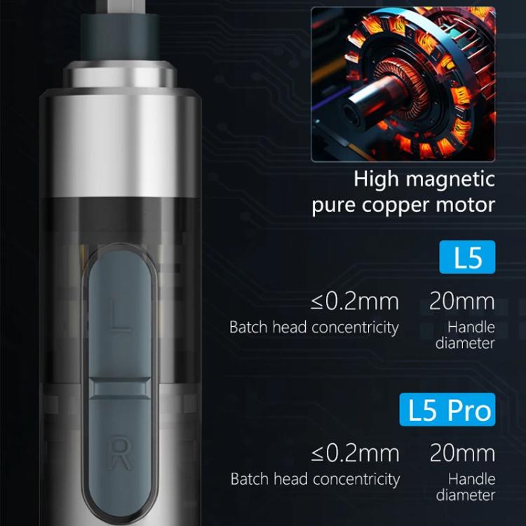 TechMate TM-S01 Destornilladores Eléctricos Motor Magnético