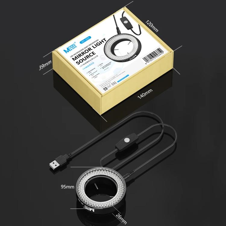 LuzMic Anillo de Luz para Microscopio 144LED USB Compacto