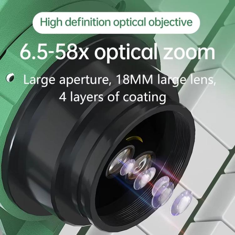 AmScope Microscopio Estereoscópico Trinocular Teléfono Reparación 6.5X-58X