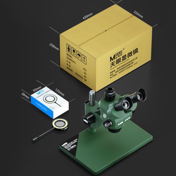 AmScope Microscopio Estereoscópico Trinocular Teléfono Reparación 6.5X-58X