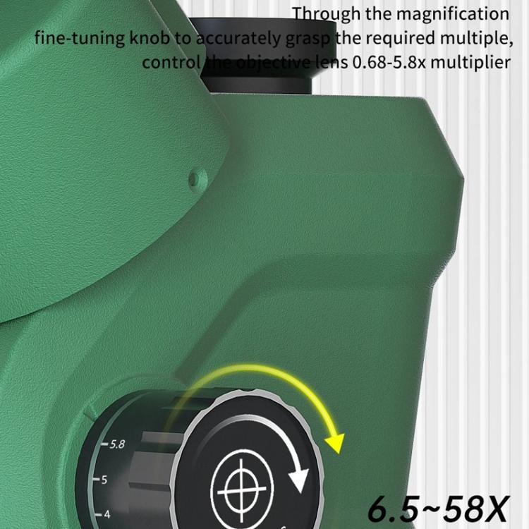 AmScope Microscopio Estereoscópico Trinocular Teléfono Reparación 6.5X-58X