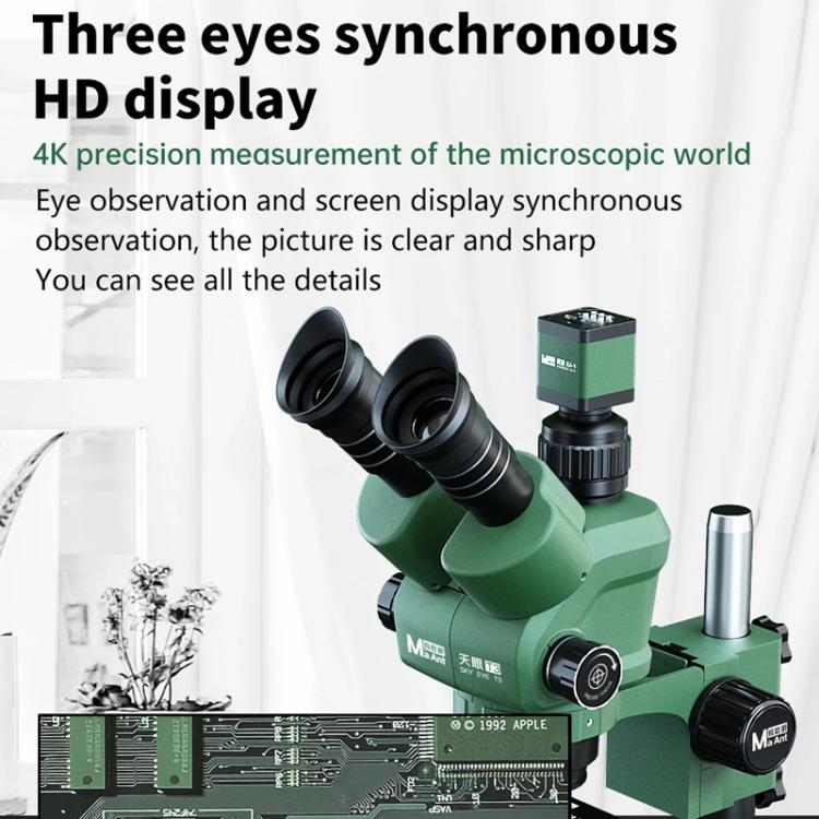 AmScope Microscopio Estereoscópico Trinocular Teléfono Reparación 6.5X-58X