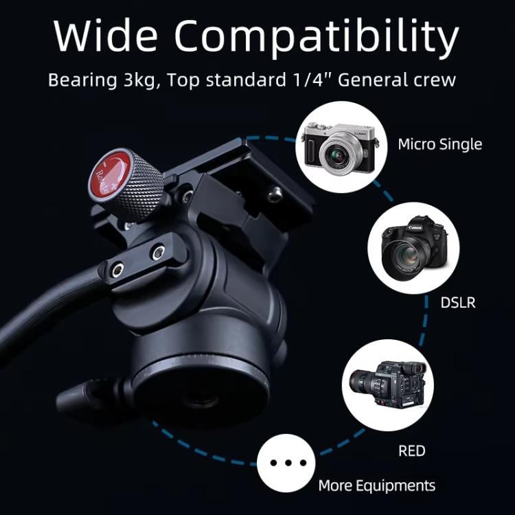 XILETU LS2A 360 Grado Panoramico Mini Cabezal de Bola Trípode