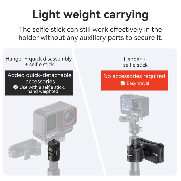 AMagisn Soporte Selfie Colgante para Cámaras 360 Grados