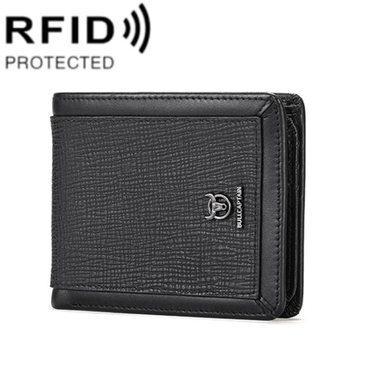 Bull Captain 07 Billetera RFID Antirrobo Cuero Primera Capa