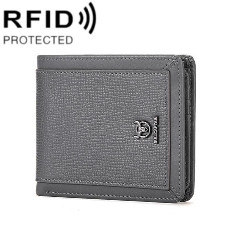 Bull Captain 07 Billetera RFID Antirrobo Cuero Primera Capa