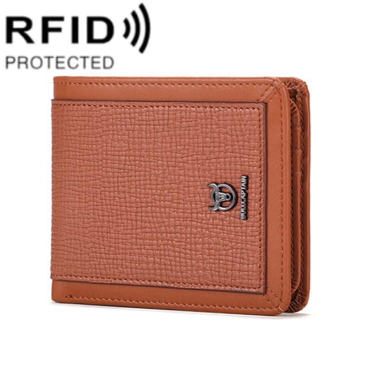Bull Captain 07 Billetera RFID Antirrobo Cuero Primera Capa