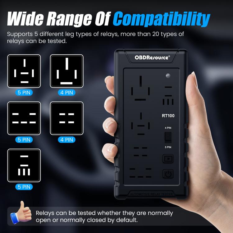 OBDResource 12V Automotive Relay Tester Identificación