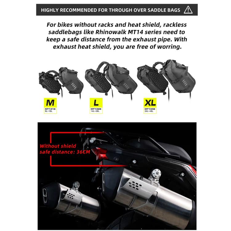 Rhinowalk MTR004 Protector De Escape Moto Anti Quemaduras