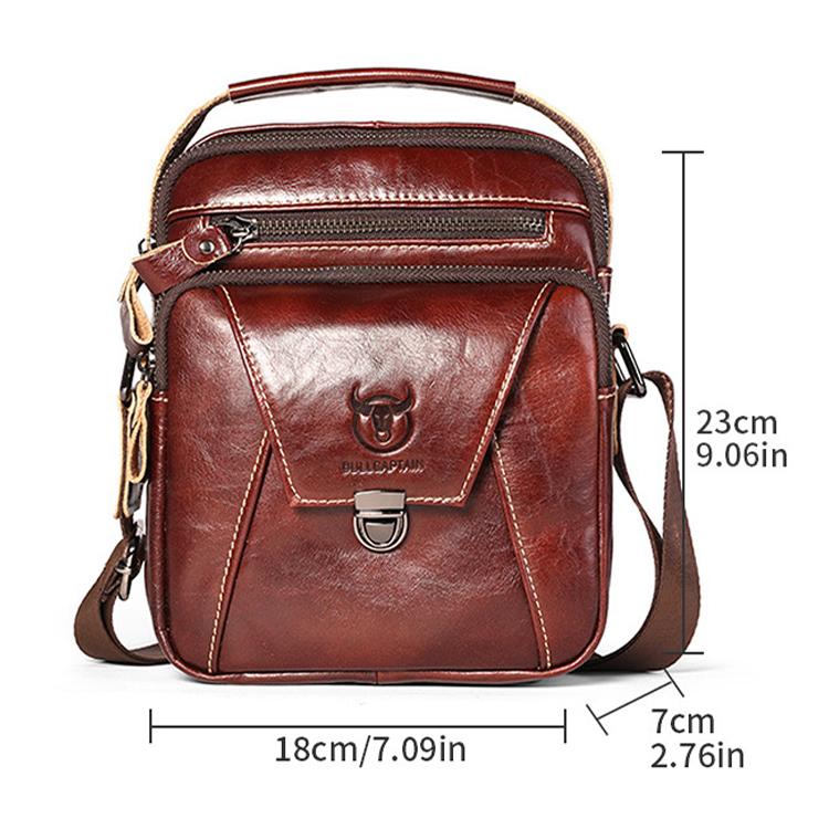 Bull Captain 041 Bolso Mensajero Cuero Gran Capacidad