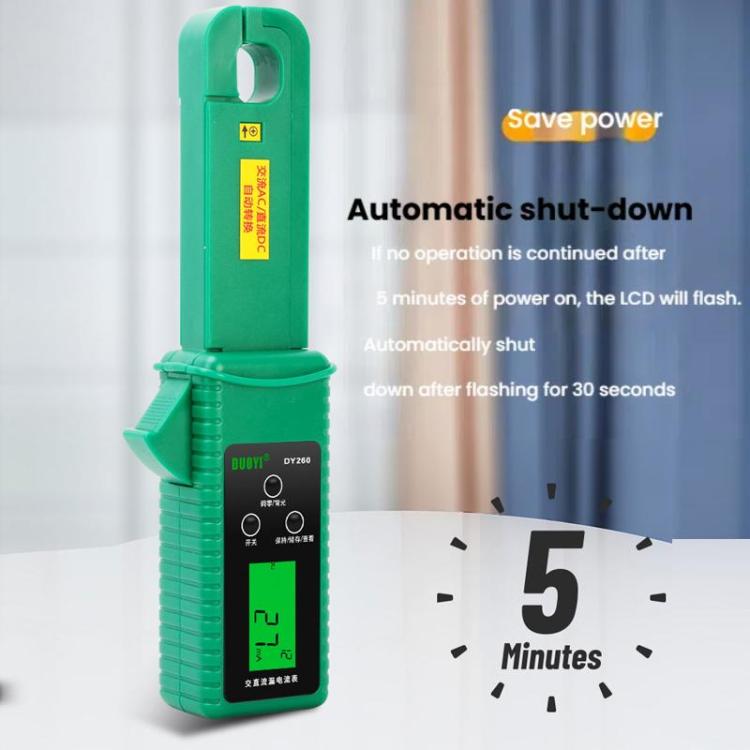 DUOYI Pinza Corriente Fuga Auto DC Tester DeteccionCAyCC