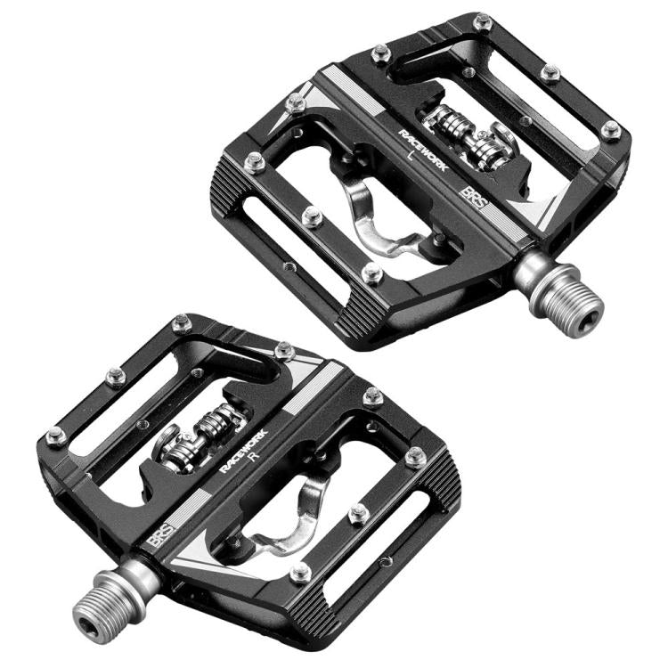 RACEWORK M215 Pedales Clipless SPD Aluminio Negro Ligero