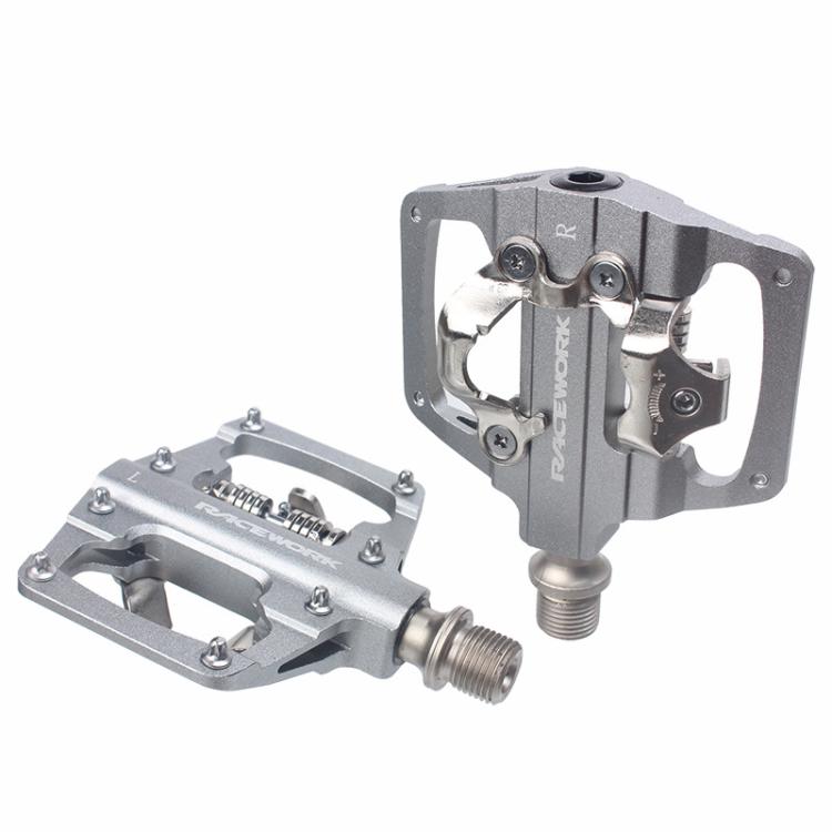 RACEWORK RK213 Pedal De Montaña SPD Y Plano Doble Uso