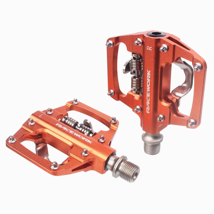 RACEWORK RK213 Pedal De Montaña SPD Y Plano Doble Uso