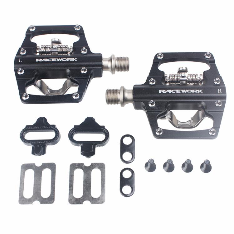 RACEWORK RK213 Pedal De Montaña SPD Y Plano Doble Uso