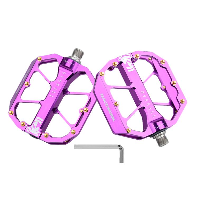 RACEWORK D029 Pedales Rodamientos Triples Antideslizantes