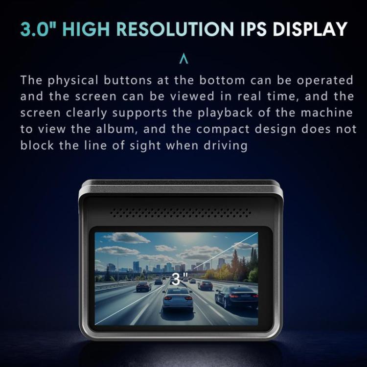 Anytek T2 PRO Dash Cam 2K Frontal Oculta 3Inch Grabación Dual Trasera