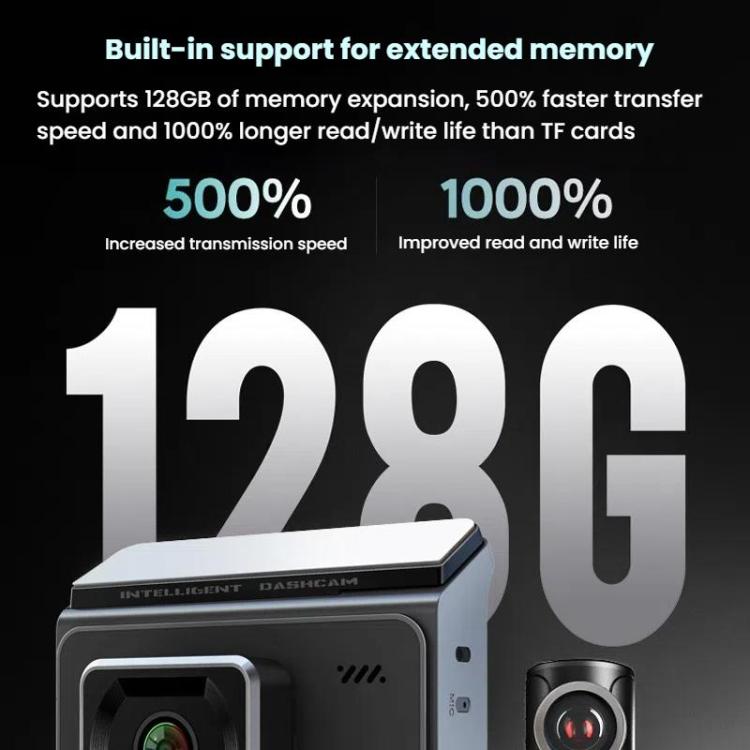 Anytek T2 PRO Dash Cam 2K Frontal Oculta 3Inch Grabación Dual Trasera