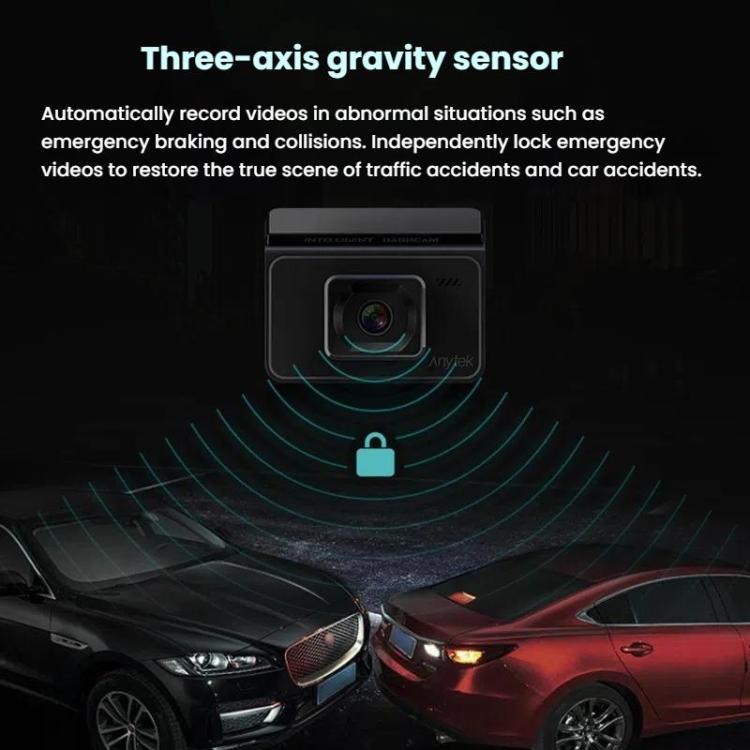 Anytek T2 PRO Dash Cam 2K Frontal Oculta 3Inch Grabación Dual Trasera