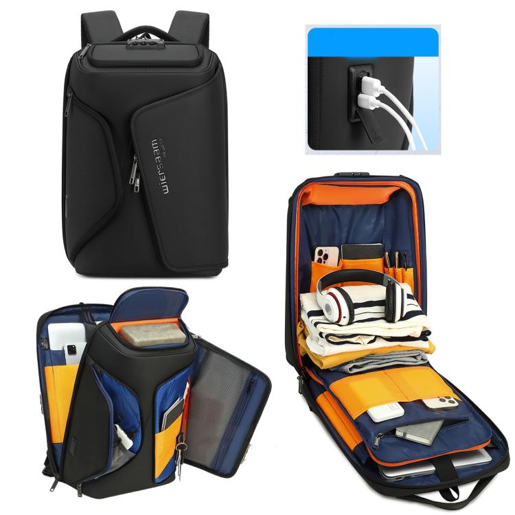 Wiersaam Mochila Antirrobo Viaje Negocio Portátil Puerto USB