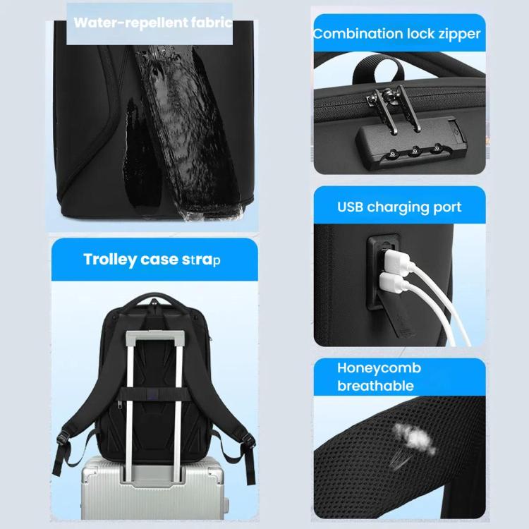 Wiersaam Mochila Antirrobo Viaje Negocio Portátil Puerto USB