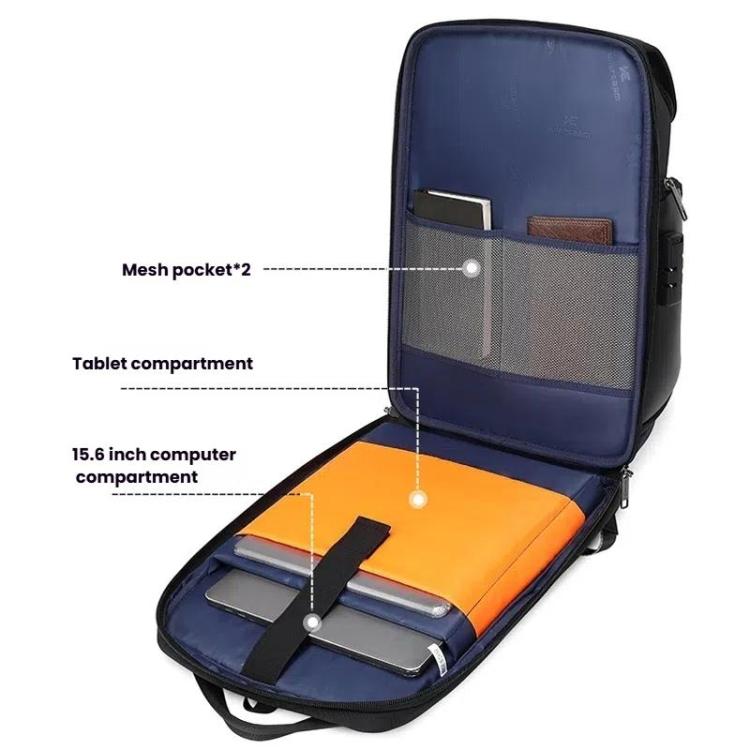 Wiersaam WY1200 Mochila De Negocios Antirrobo Para Hombre