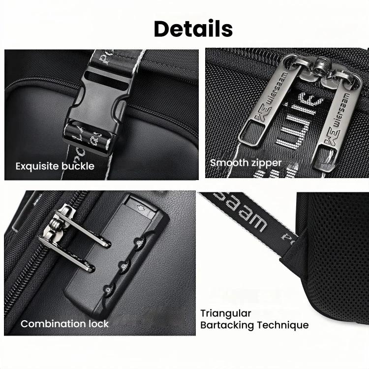 Wiersaam WY1200 Mochila De Negocios Antirrobo Para Hombre