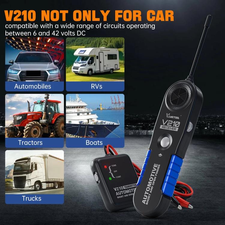 VDIAGTOOL 6-42V Automotive Circuit Tester Sonda 18 Cm