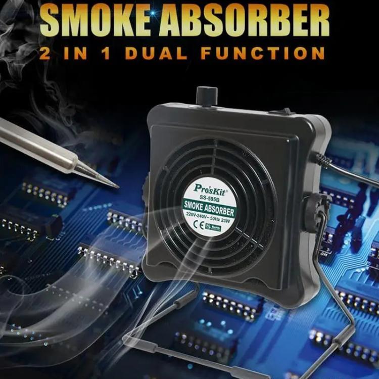 ProsKit SS-595H Soldering Fume Extractor Doble Soplo y Succión