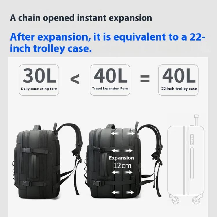 BANGE BG-3055 Mochila Hombre Viaje Capacidad Expandible