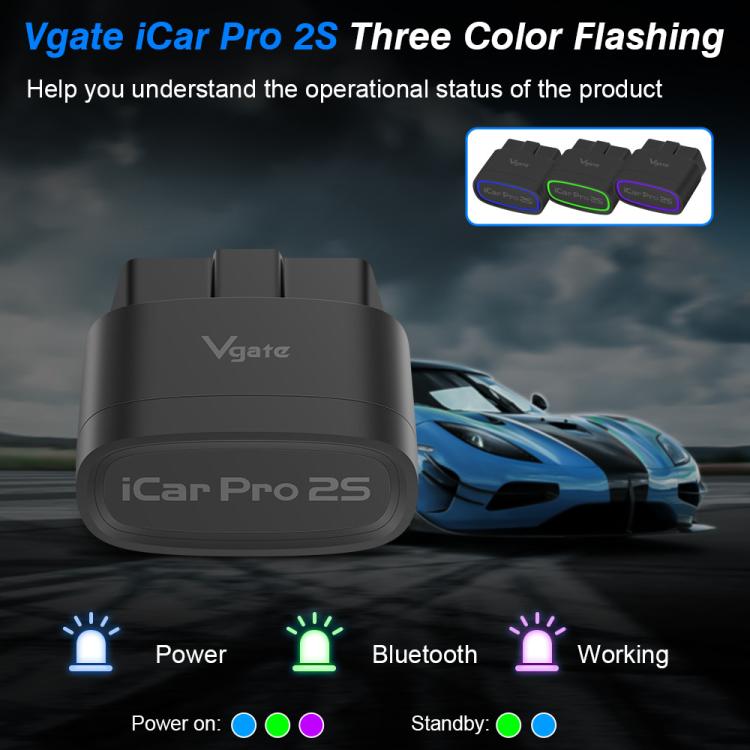 Vgate 3Mbps Sleep Wireless Wake Up OBD2 Bluetooth 5.3