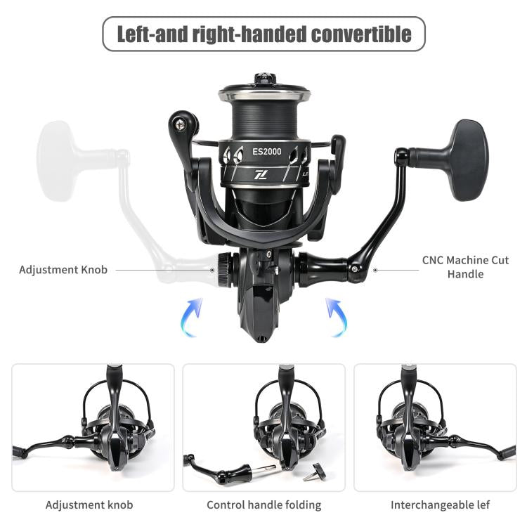 Frontier Road Runner Fishing Reel Spinning Aluminio Ligero