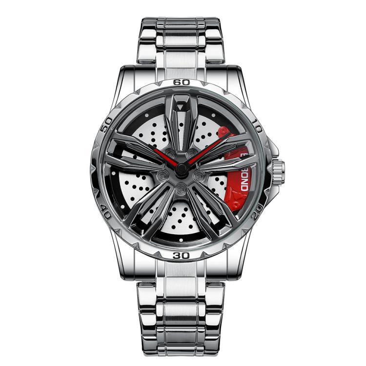 BINBOND D001 Reloj Rueda Giratoria 3D Cuarzo Clásico